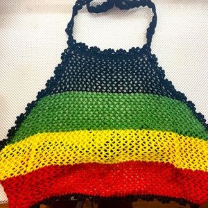 Mesh halter top
